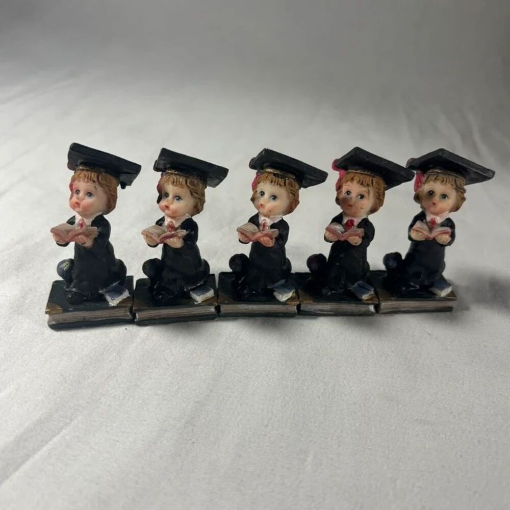 Set of 5  Graduation Boy Figurine Decor